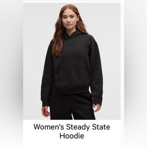 Lululemon Women's Steady State Hoodie Black XL